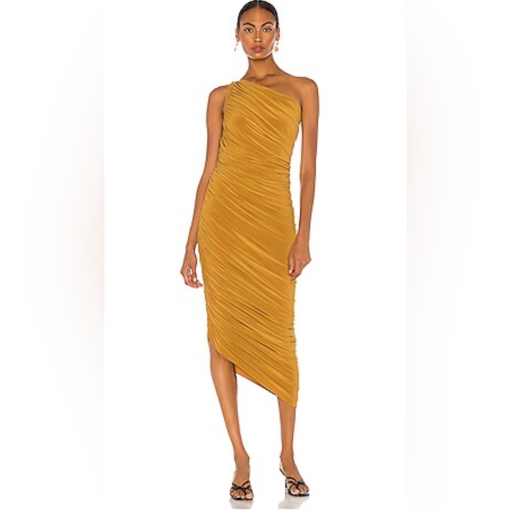 Norma Kamali Diana Gown Mocha size L